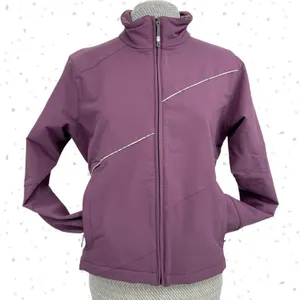 Merrell Purple Softshell Jacket Full Zip Up Hiking Outdoor Coat Gorpcore Size M thumbnail 2