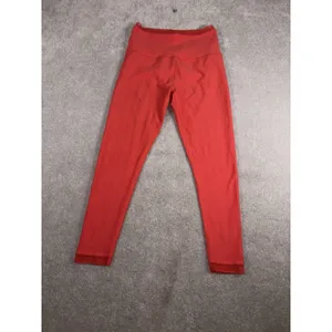 Beyond Yoga Spacedye Allure High Waisted Leggings Red Ash‎ Heather L Lace Trim thumbnail 2