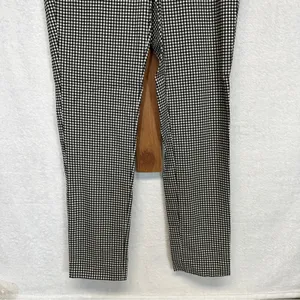 Zara Black & White Gingham‎ Print High Rise Ankle Pants Size S thumbnail 4