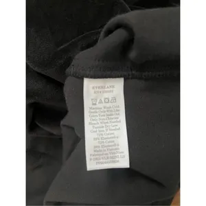 Everlane Black The‎ Velour Mock Neck Long Sleeve Mini Dress thumbnail 7