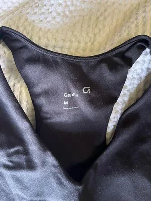 Workout Tank Gap Top Black thumbnail 2