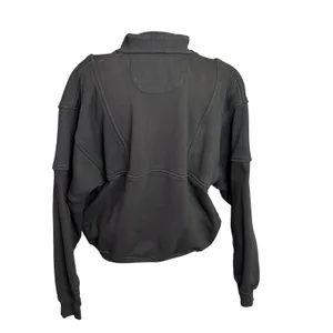 Joah Brown Retro Half Zip Pullover Sweatshirt Women's S/M Long Sleeve Cotton thumbnail 2