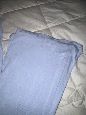 aerie Light Blue Wide Leg Pants thumbnail 2