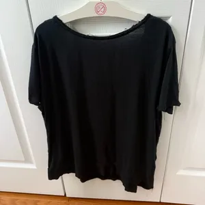 Free People We The Free Black Letter Embossed Tee thumbnail 3