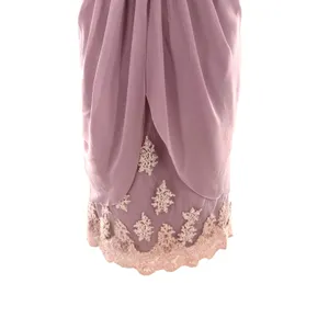 Vtg Hopeless Romantic Mauve Strapless Lace Rosette‎ Cocktail Dress 10 NEW Fairy thumbnail 3