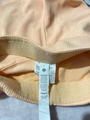 Lululemon Ribbed Softstreme High-Rise Short 2" Peach Bellini thumbnail 5