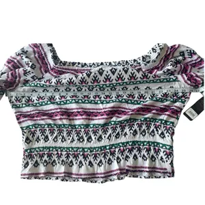 Wrangler Retro Off‎ Shoulder Long Sleeve Elastic Women’s Top Plus Size Size XXL thumbnail 6
