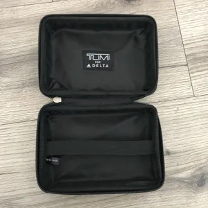 TUMI for Delta Hard Shell Amenity Travel Case Kit Zippered Pouch Toiletry Case thumbnail 10