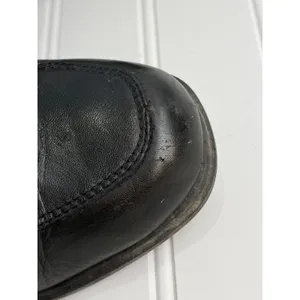 Vintage Baťa Marie Claire Black Leather Bit Ankle Booties Women's 39‎ thumbnail 7