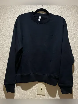 Bandier SET Black Casual Elastic Waist Short & Crewneck sweatshirt size S thumbnail 10