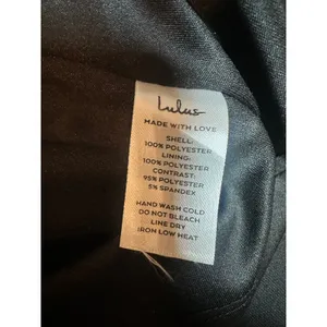 Lulus Black Ruched Mesh Mini Dress Tulle Ruffle Shoulder V-Neck XS Homecoming thumbnail 5