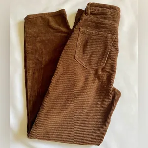 Empyre Women’s Corduroy Pants Brown Size 0 Y2K Skater Baggy Loose 24x30 thumbnail 7