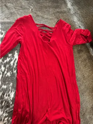 Red Tshirt Dress thumbnail 2