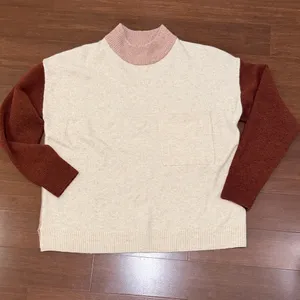 Madewell Wool Redmond Mockneck Pocket Sweater in Colorblock thumbnail 3
