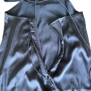 Lyaner Navy Blue Satin Midi Dress Cut Out Strappy Sexy Formal Wedding Event thumbnail 8