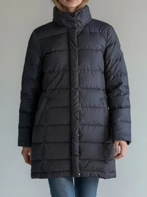 Brooks Brothers Navy Quilted Long Down Puffer Coat 2 thumbnail 1