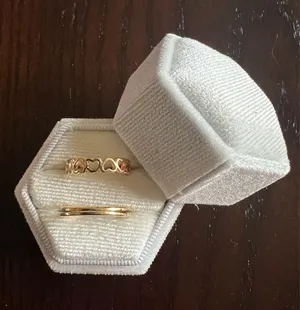 10k Gold Plated (2) in a Set Toe Rings NWT thumbnail 1