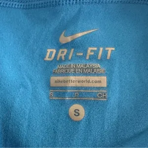 Nike Womens Athletic Running Shorts Blue Black Striped Elastic Waist Casual‎ thumbnail 3