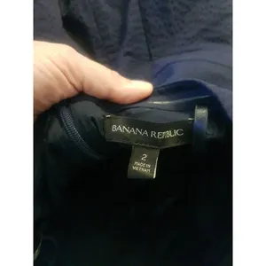 Banana Republic Womens Dress Size 2 Strapless Peplum Pucker Blue Mini Cocktail thumbnail 10