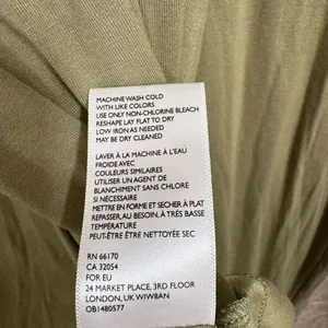 Free People Beach Olive Green Stretchy Long Slit Rayon Top Pants Set XS/S thumbnail 8