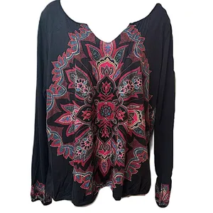 Lucky Brand Women's Boho Top Size‎ XL thumbnail 4