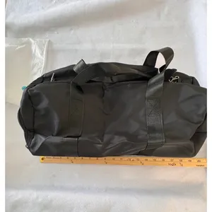 Halara Black Duffel Gym Bag Shoe Compartment Travel Weekend‎ Bag With strap NEW thumbnail 6