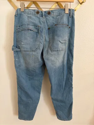 Free People Boyfriend Carpenter Jeans Aquamarine 25 thumbnail 9