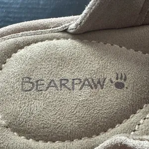 Bearpaw Altitude Platform Slide Sandals Taupe Suede Women’s Size 10 thumbnail 4