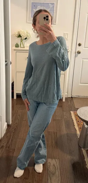 Adrienne Vittadini Linen sweater Nordstrom thumbnail 1