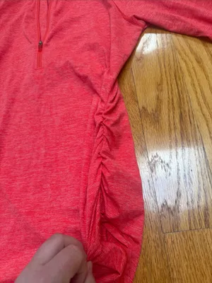 🍎The North Face Women's coral Heather Quarter-Zip Long Sleeve Top thumbnail 5