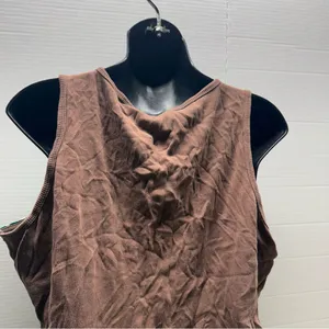 Bisou Bisou Y2K Lace Floral Silk Cami Tank Top thumbnail 5