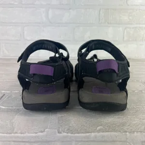 Teva Tirra Sandals Women 7.5 Black Gray Strappy Adjustable Hiking Comfort Sporty thumbnail 3