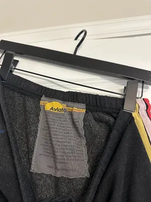 AVIATOR NATION Stripe Sweatpants in Charcoal Size Small thumbnail 5
