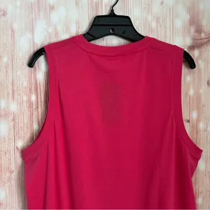 Fabletics Raspberry Fizz Pink 100% Cotton Athletic Tank Top Size XL thumbnail 10