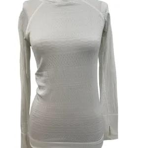 Lululemon Rest Less Hoodie‎ Long Sleeve Seamless Stretch Textured White Size 2 thumbnail 4