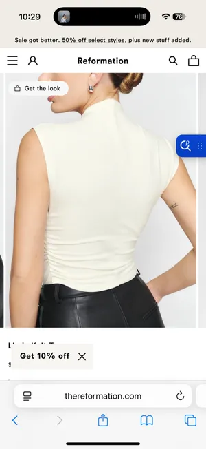 Reformation Lindy Knit Top thumbnail 6