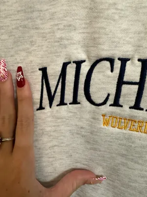 Michigan Wolverines Crewneck Sweatshirt Gameday Couture X MADI PREWETT TROUTT thumbnail 4
