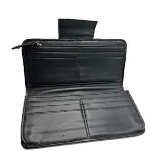 COACH Black Signature Canvas Ashley Wallet thumbnail 5