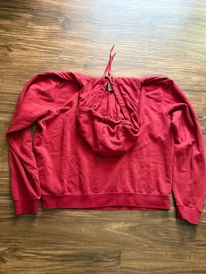 Nike Women's Red Animal Printed Leopard Graphic Futura Hoodie Medium thumbnail 3