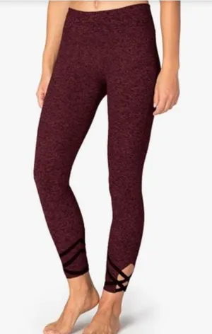 Beyond Yoga Adagio strappy ballet leggings in black & Merlot size XS thumbnail 1