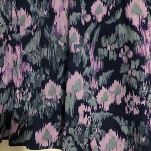 Old navy paper bag ruffle abstract‎ floral skirt women’s size 2 with belt thumbnail 5