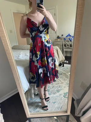Lulus Floral Midi Dress thumbnail 3