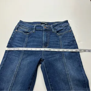 Judy Blue Middle Seam Stitch‎ Skinny Fit Women's Size 7 / 28 Blue Denim Jeans thumbnail 9
