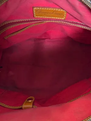 Dooney & Bourke Brown Monogram Satchel with Gold Hardware thumbnail 5