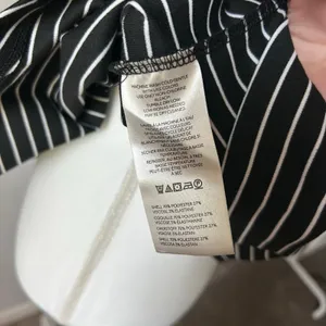 Maeve by Anthropologie Striped Peplum Blouse Top Fitted Size Small thumbnail 8