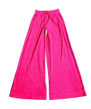 Offline by Aerie Pink Wide Leg Sweat Pants Velvet Stretch Velour Size XS Women's thumbnail 1