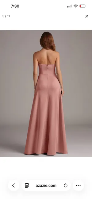 Azazie Bridesmaid Dress Pink thumbnail 5