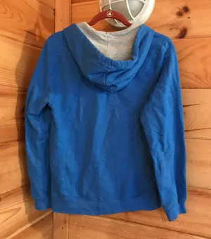 Champion CLOSET ESSENTIAL BLUE ZIP UP SWEATSHIRT HOODIE TOP thumbnail 3
