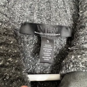 White House | Black Market Women Grey Sleeveless‎ Sweater Tunic Vest SP Textured Layer Minimalist Fall thumbnail 8