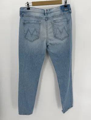Mother Superior Jeans Women 30 Blue The Flirt Fray I Confess High Waist Raw Hem thumbnail 2